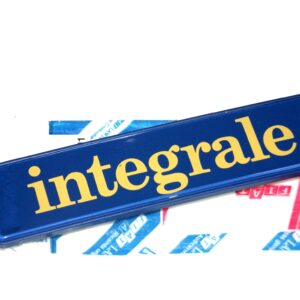 Badge rear EVO blue/yellow-original